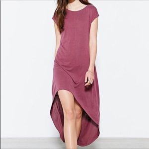 Plum high low dress